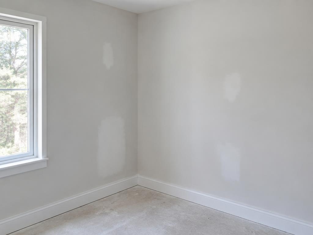 Repaired and sanded wall ready for paint